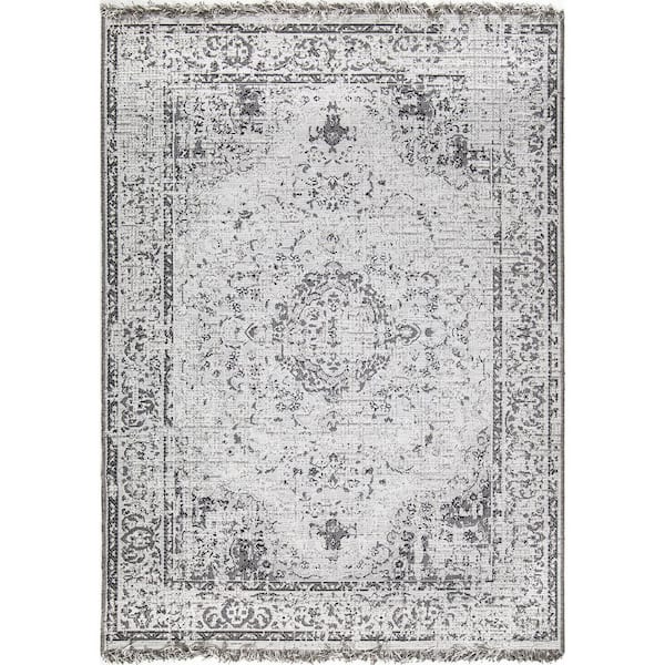 Orian Rugs Charmed I'm Sure Off-White 5 ft. x 8 ft. Indoor/Outdoor Area Rug