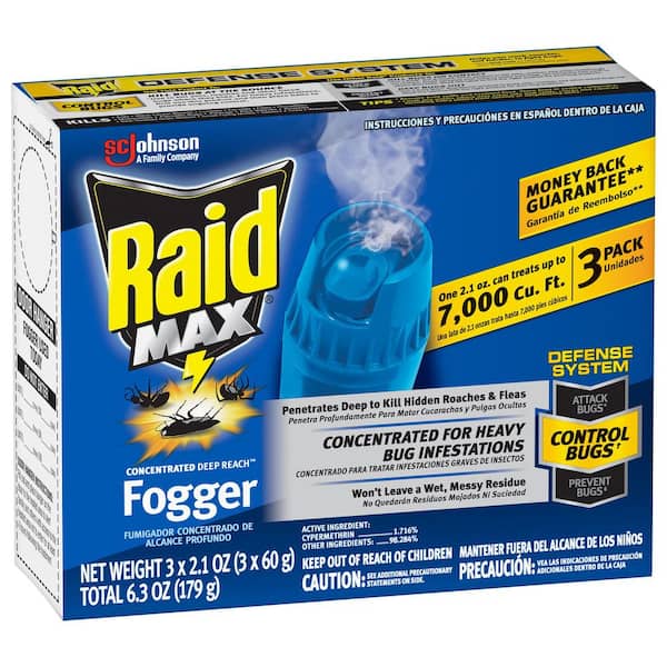 Raid Max Max Concentrated Fogger SCJ643409 The Home Depot, 40 OFF