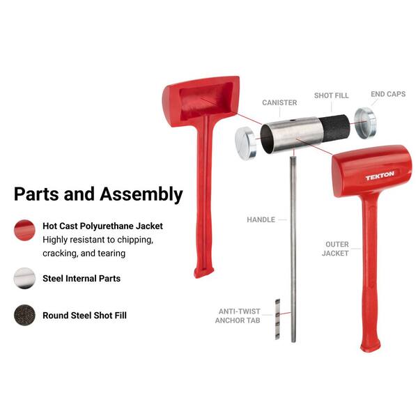 Vopalcrafts Debunker 雨 TEKTON 26 oz. Dead Blow Hammer HDB30026 - The Home Depot