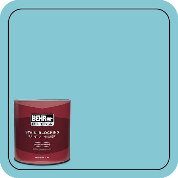 BEHR ULTRA 1 qt. #MQ4-50 Not a Cloud in Sight Extra Durable Flat Interior Paint & Primer