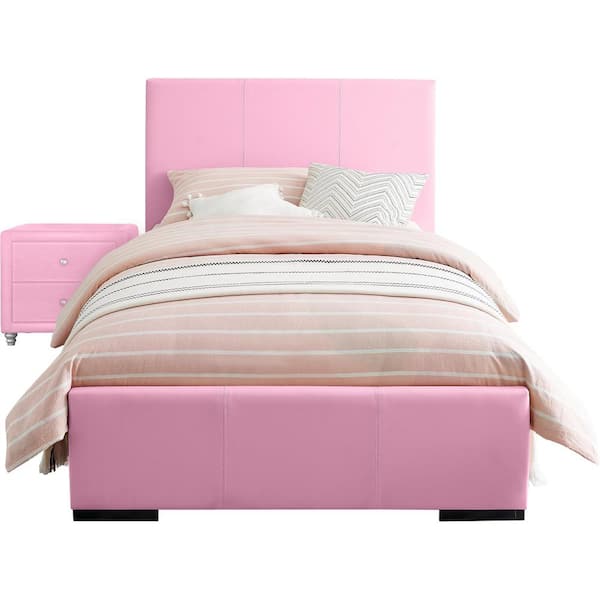 Camden Isle Hindes 80.5 in. 2-Piece Pink Full Bedroom Set