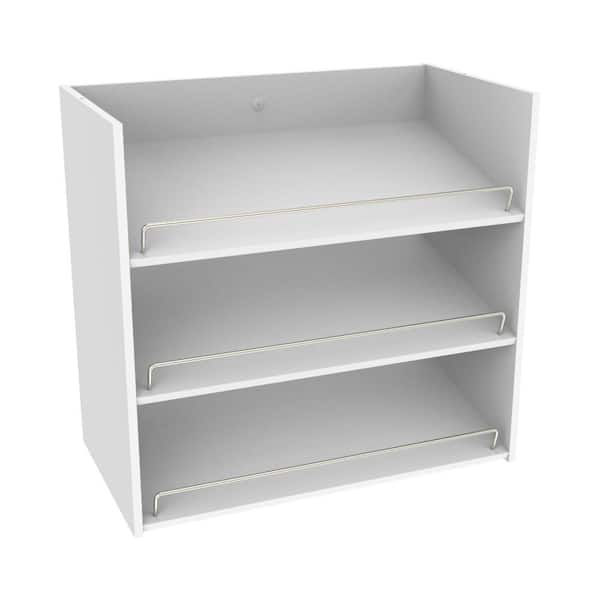 Impressions 3-Shelf White Shoe Organizer