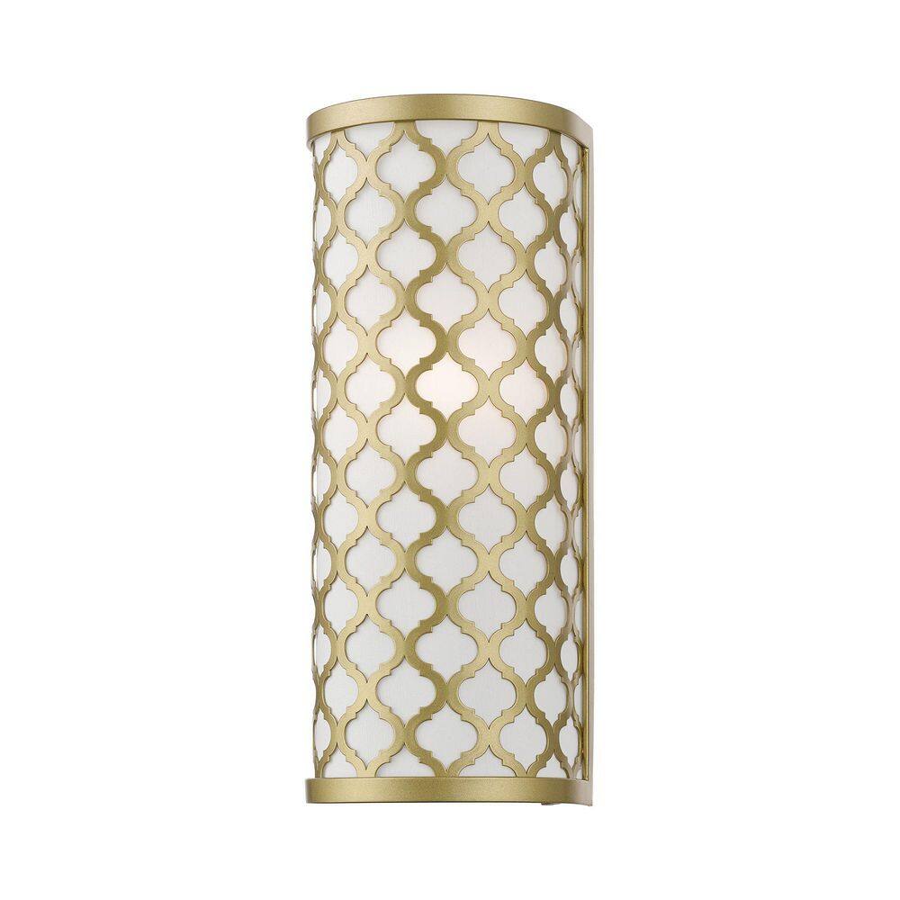 Arabesque Soft Gold Single-Light Dimmable Wall Sconce