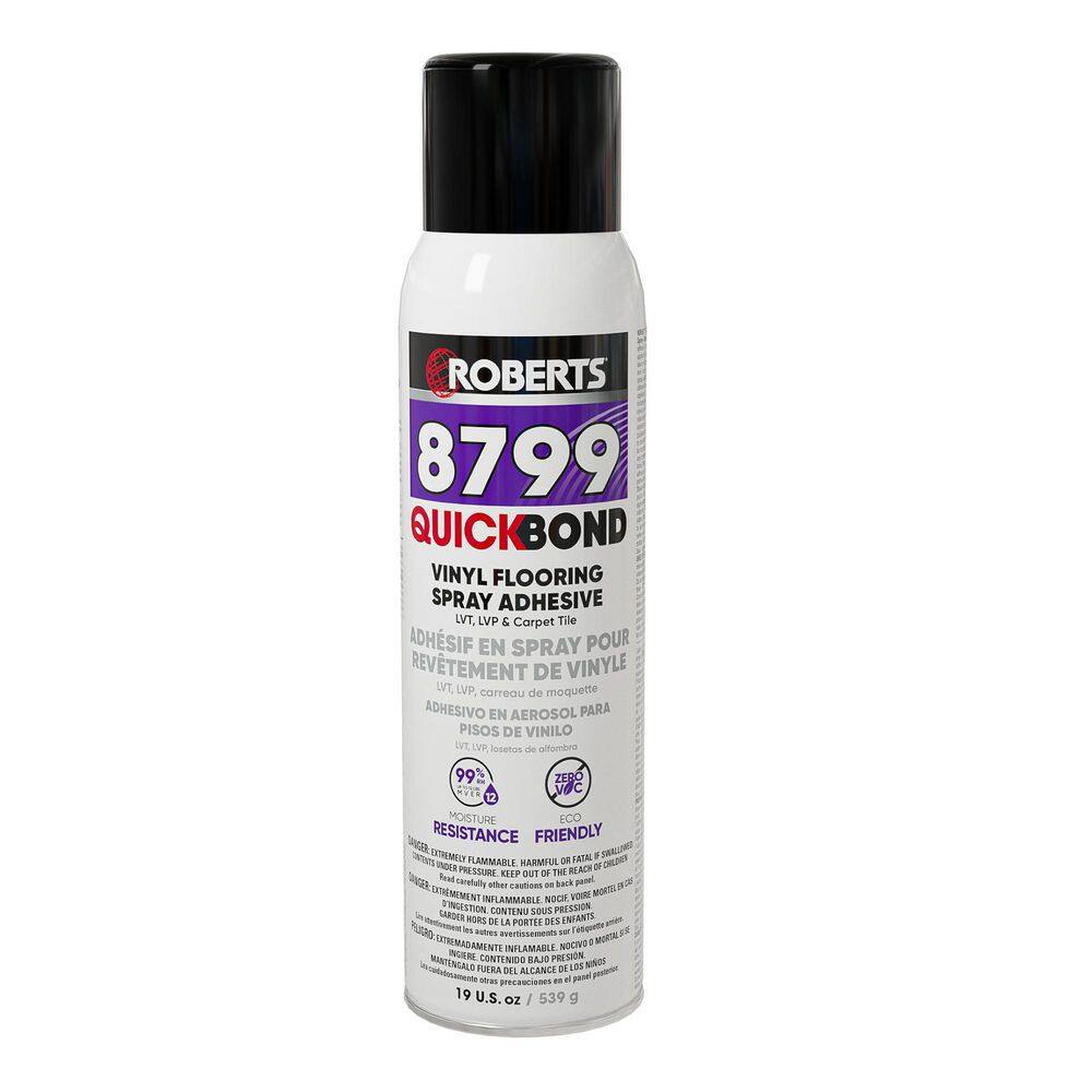 8799 QUICKBOND 0.59 qt. 2 Hour Dry Time Vinyl Spray Floor Adhesive in Off White price history on PriceWatchPro
