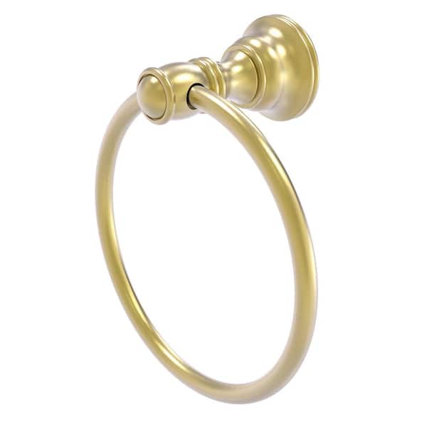 Allied Brass Carolina Towel Ring in Satin Brass