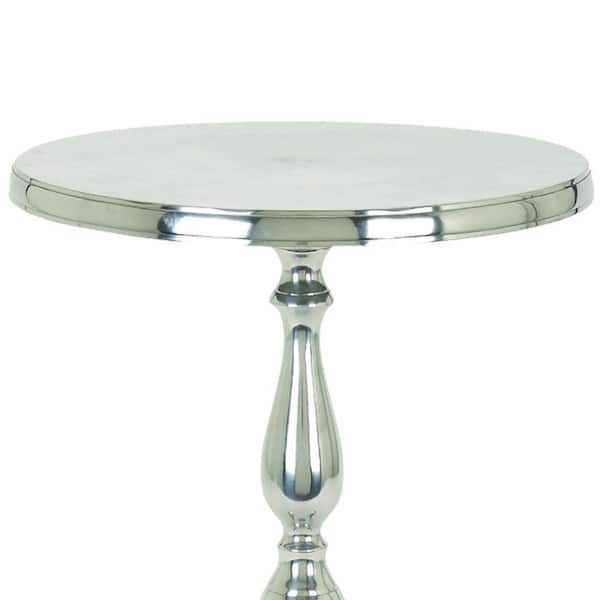 Benzara 51652 Metal Reel Glass Accent Table for sale online