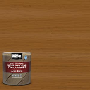 1 qt. #ST-134 Curry Semi-Transparent Waterproofing Exterior Wood Stain and Sealer