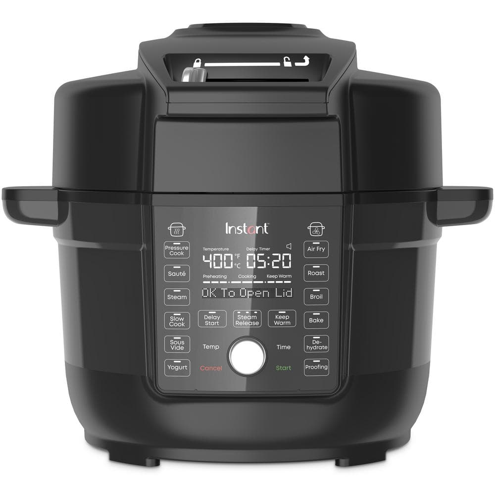 Instant Pot 8 qt. Black Pro Crisp Air Fryer 113-0043-01 - The Home Depot
