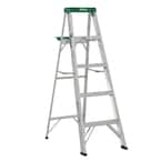 5 ft. Aluminum Step Ladder with 225 lb. Load Capacity Type II Duty Rating