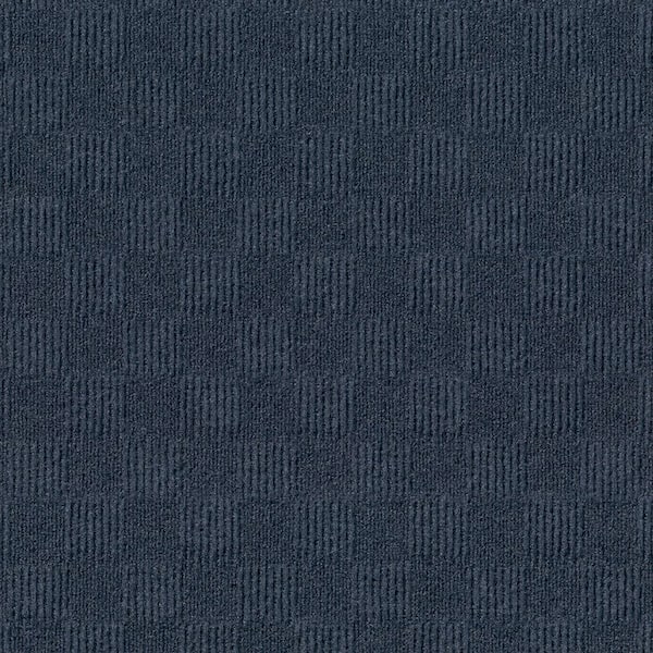 Foss Cascade Ocean Blue Residential/Commercial 24 in. x 24 Peel and Stick Carpet Tile (15 Tiles/Case) 60 sq. ft.