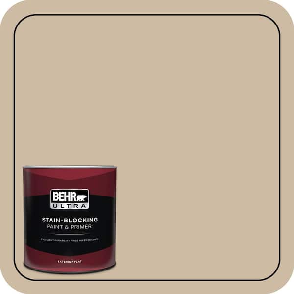 BEHR ULTRA 1 qt. #710C-3 Gobi Desert Flat Exterior Paint & Primer