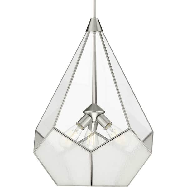 Progress Lighting Cinq 3-Light Brushed Nickel Pendant