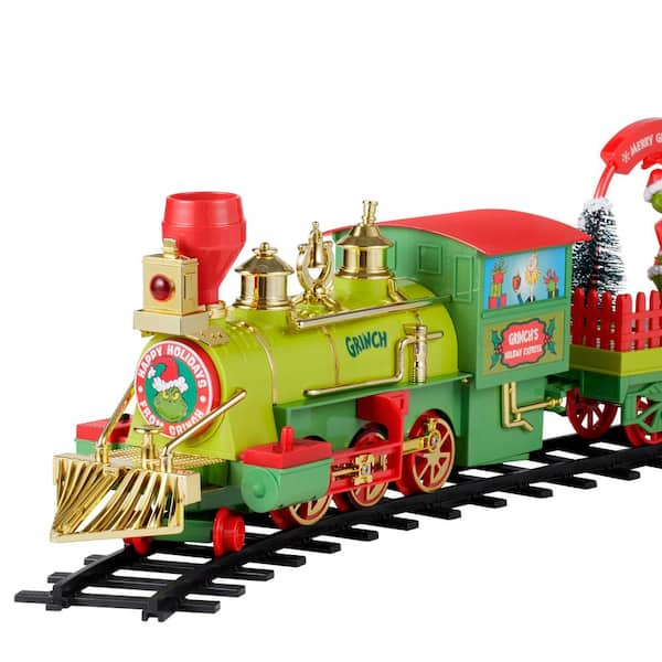 1992 Christmas Train Engine + fashion 3 Cars Animated Moving Pieces Battery Op Works!!