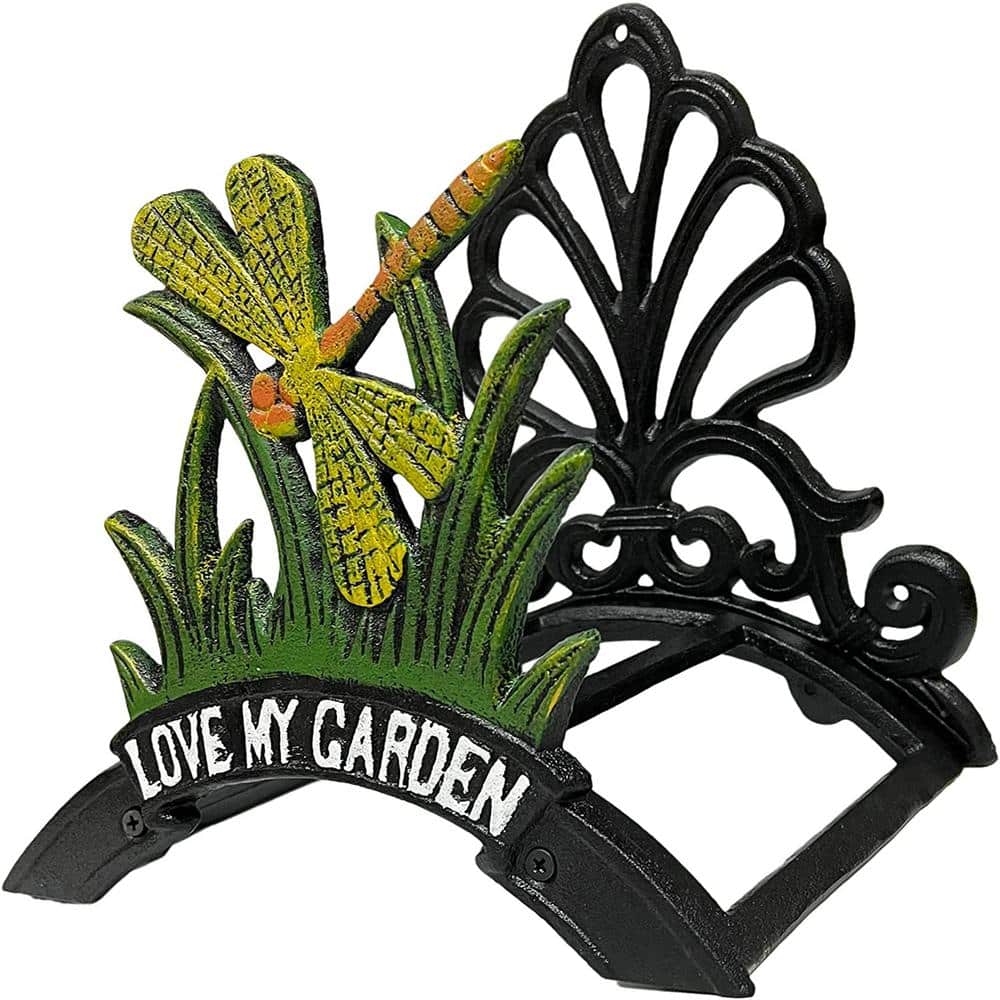 Decorative Garden Hose Holder, Hose Hanger, Heavy Duty Cast Iron Garden Yar