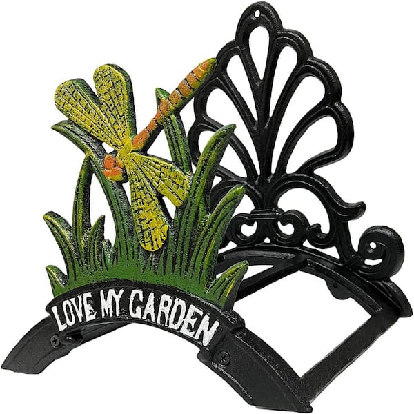 Decorative Garden Hose Holder, Hose Hanger, Heavy Duty Cast Iron Garden Yard Water Pipe Holds, Wall Mounted Hose Butler