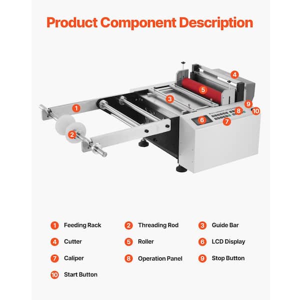 SKYSHALO Auto Heat-Shrink Tube Cutter Pipe Cutting Machine