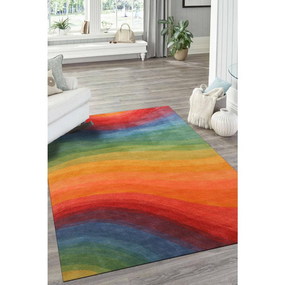 Lollipop Hand-Tufted Wool Contemporary Desertland Area Rug, 5' x 8' price history on PriceWatchPro