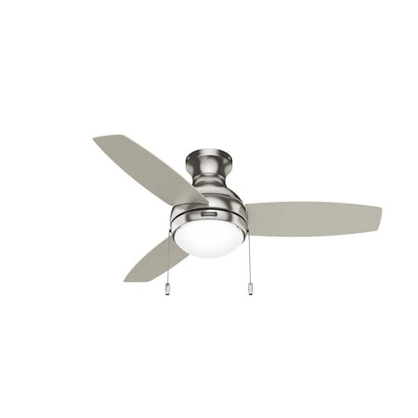 Hunter Betsy 44 in. Indoor Brushed Nickel Ceiling Fan with Light Kit Hardware Included