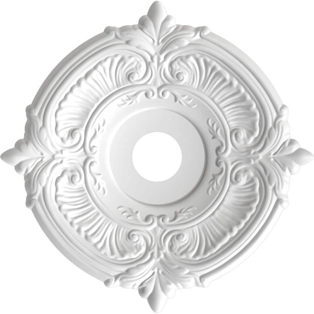 Attica 19" Universal Aged Metallic Rust PVC Ceiling Medallion