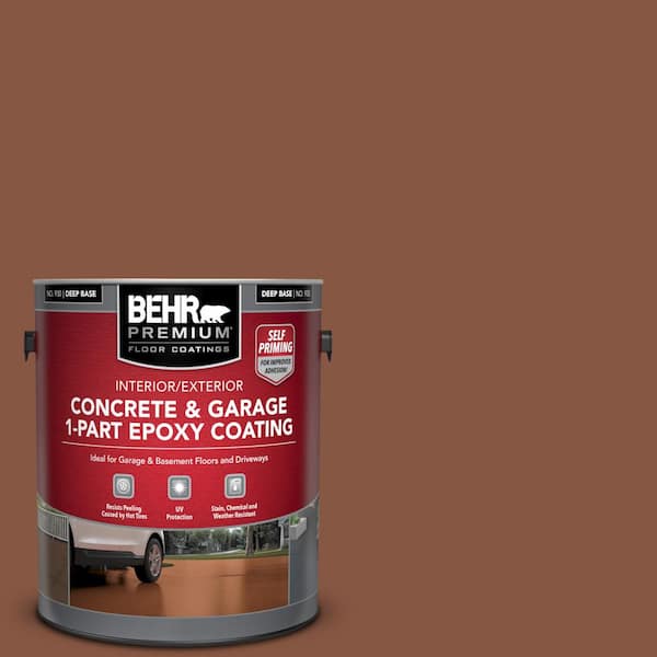 BEHR PREMIUM 1 gal. #S210-7 October Leaves Self-Priming 1-Part Epoxy Satin Interior/Exterior Concrete and Garage Floor Paint
