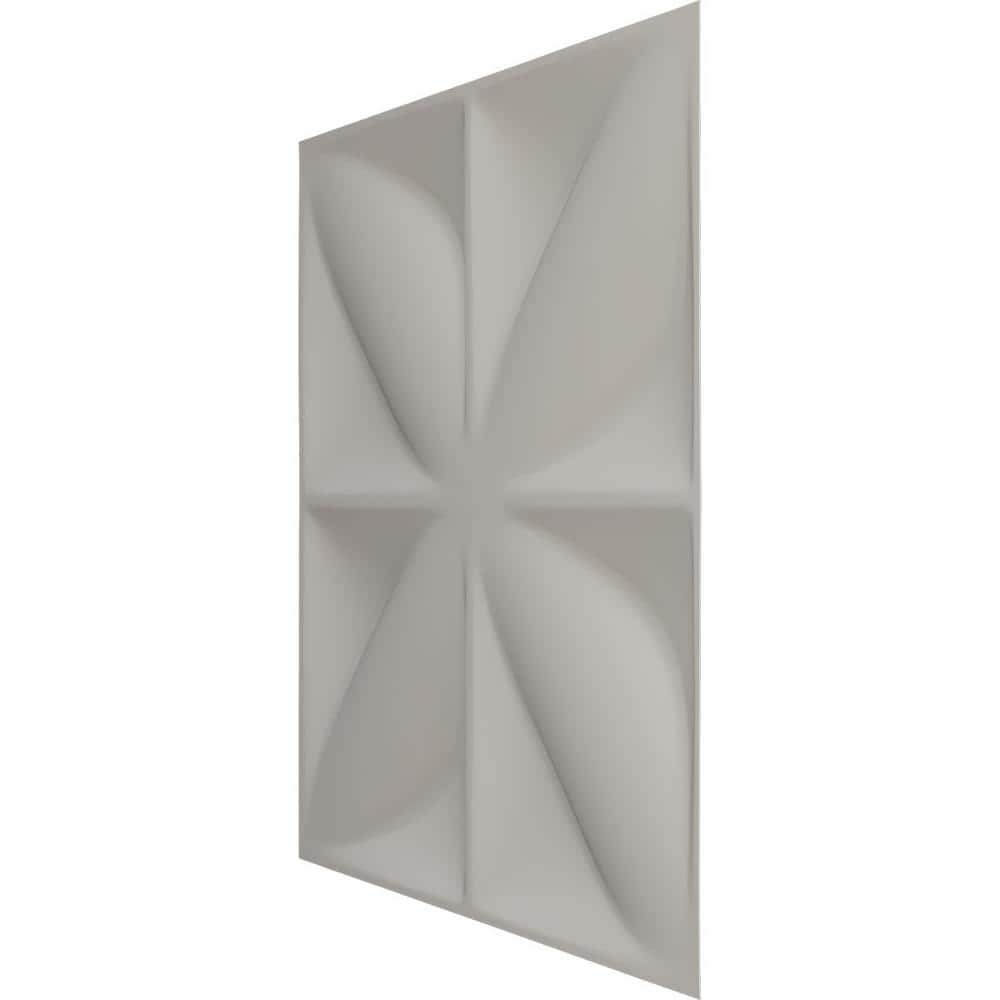 Helene White Textured 3D PVC Wall Panel 11 7/8" x 11 7/8"