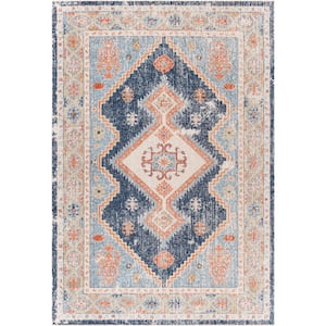 Dayton Dark Blue 5 ft. x 7 ft. Indoor/Outdoor Area Rug