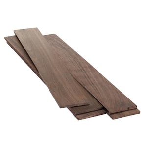 1/4 in. x 3.5 in. x 4 ft. Walnut S4S Hardwood Hobby Board (5-Pack)