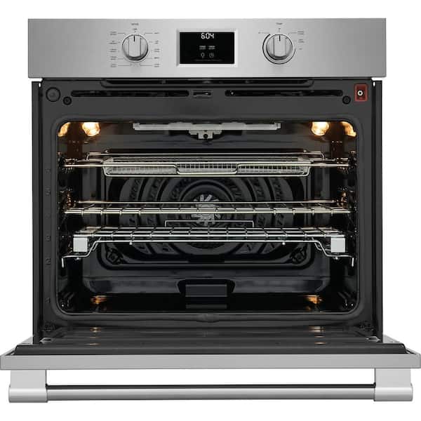 Professional 30 in. Single Electric Wall Oven with True Convection and Air Fry in Stainless Steel
