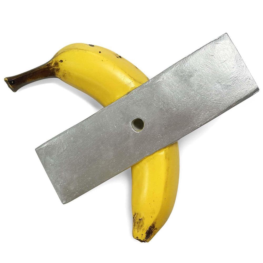 OGETFUUR 5.9 in. x 6 in. x 1.4 in. Resin Handmade Tape Banana Wall