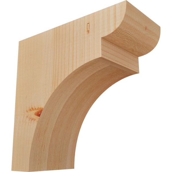 Ekena Millwork 5-1/2 in. x 12 in. x 12 in. Douglas Fir Yorktown Smooth Corbel