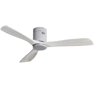 52 in. Indoor/Outdoor 6-Speed Ceiling Fan in Silver with Remote Control