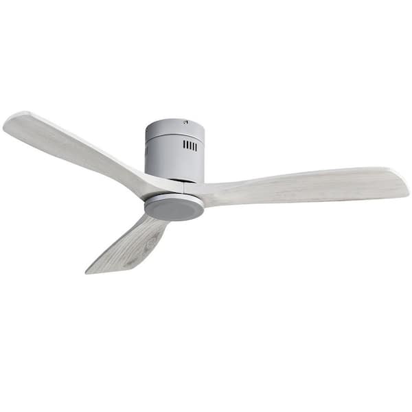 Sofucor 52 in. Indoor/Outdoor 6-Speed Ceiling Fan in Silver with Remote Control