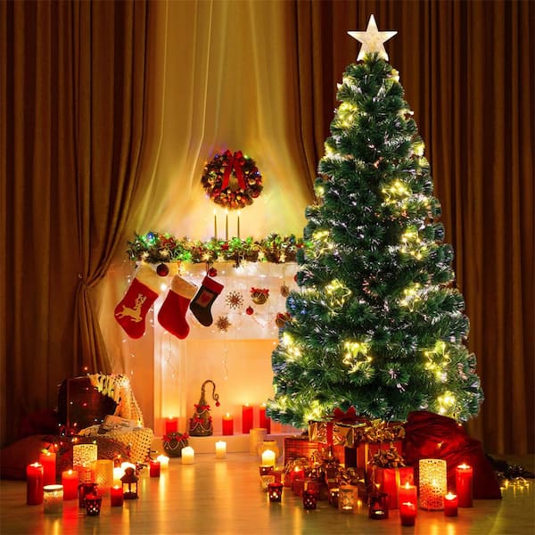 6 ft. PreLit Artificial Christmas Tree with 230 Branch Tips 389 Warm White LED Lights