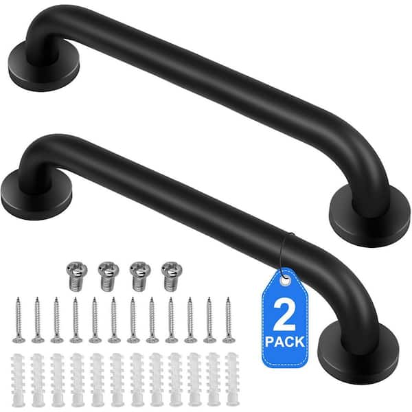 18 in. L x. 98 in. D Concealed Screw Grab Bar Waterproof Stainless Steel, for Elders & Pregnant, Bathroom/Bathtub 2-Pack