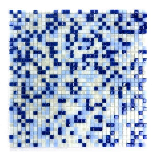 Reflections Silver 10 in. x 12 in. Glass Mirror Mosaic Backsplash Wall Tile (10.2 sq. ft./Case)