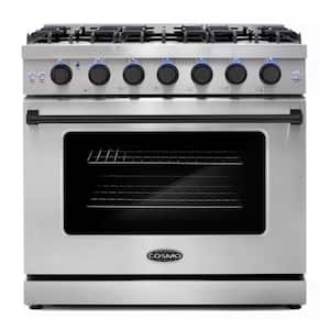 Cosmo 36 in. Haven Collection 6.0 cu. ft. Gas Range, 6 Burners