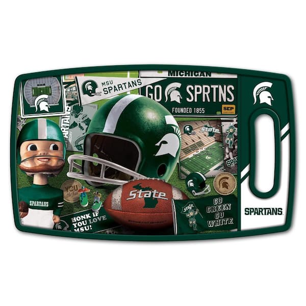 NCAA Michigan State Spartans Retro Series Polypropyene Cutting Board