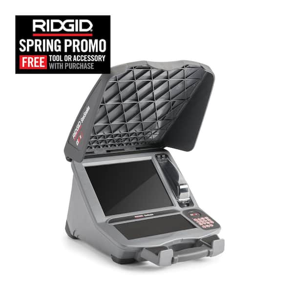 SeeSnake CS12x Digital Recording/Reporting 12 in. Monitor Kit for Sewer/Drain/Pipe Inspection (Monitor+2 Batt+1 Charger)