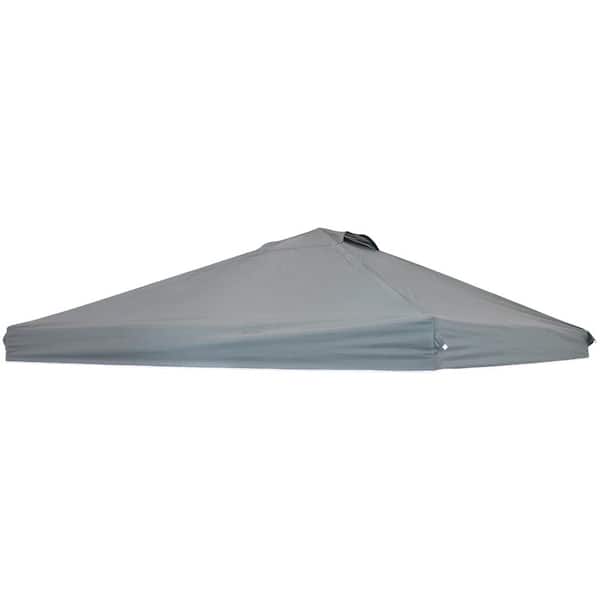 Sunnydaze Decor 12 ft. x 12 ft. Premium Pop-Up Canopy Shade with Vent in Gray