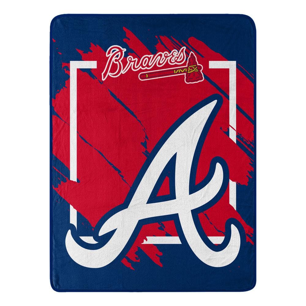 THE NORTHWEST GROUP MLB Dimensional Braves Micro Raschel Multi-Color ...
