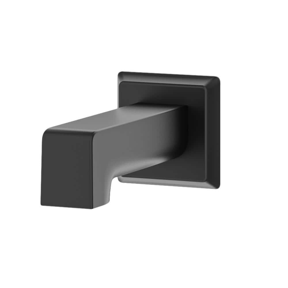 Symmons Verity Diverter Tub Spout in Matte Black 493TSMB - The Home Depot