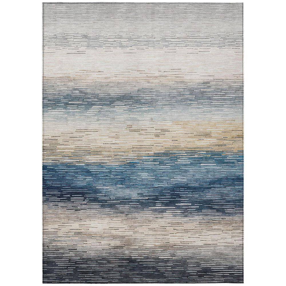 Chantille Machine Washable Indoor/Outdoor Abstract ACN2940 Blue 8 ft. x 10 ft. Area Rug price history on PriceWatchPro