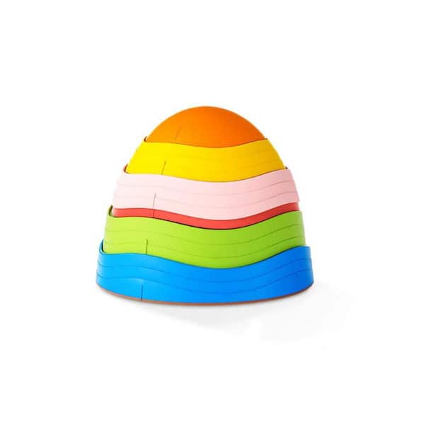 Justincity 13 in. x 13 in. x 10.2 in. Round Multi-Color Plastic