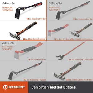 Demolition Hammer and Pry Bar Tool Set (2-Piece)
