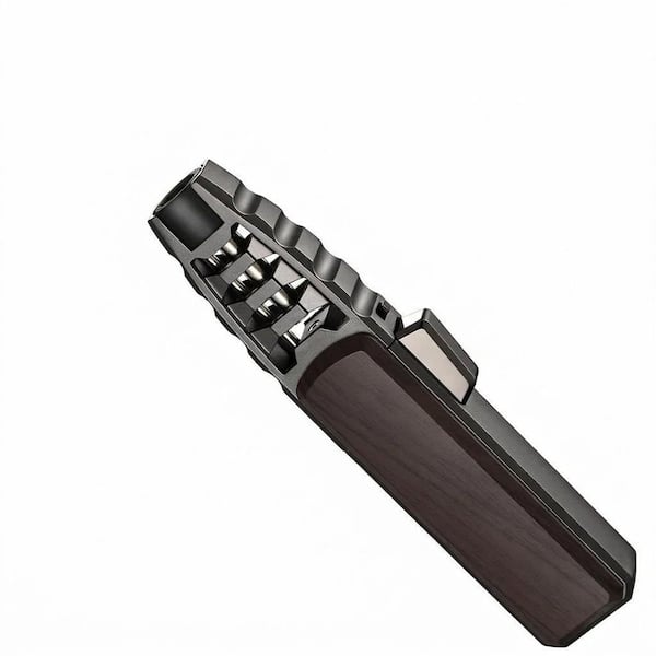 Refillable Zinc Alloy Kitchen Torch Lighter Windproof Adjustable Flame Butane Cooking Torch with Safety Lock