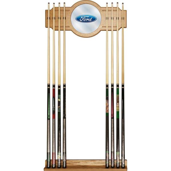 Trademark Ford Oval 30 in. Cue Rack with Mirror