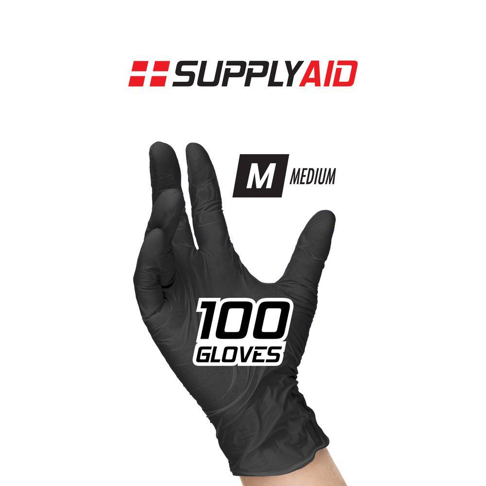 supplyaid nitrile gloves medium