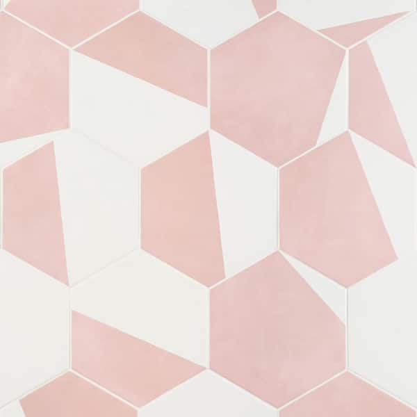 Ivy Hill Tile Eclipse Burst Blush 7.79 in. x 8.98 in. Matte Porcelain Floor and Wall Tile (9.03 sq. ft. / Case)