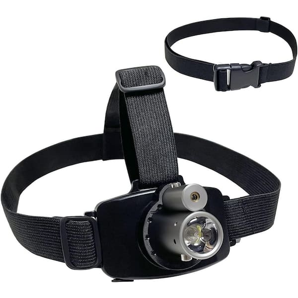Rechargeable LED Laser Headlamp with Adjustable Waist Belt for Sensorimotor Screen Control Testing and Physical Therapy