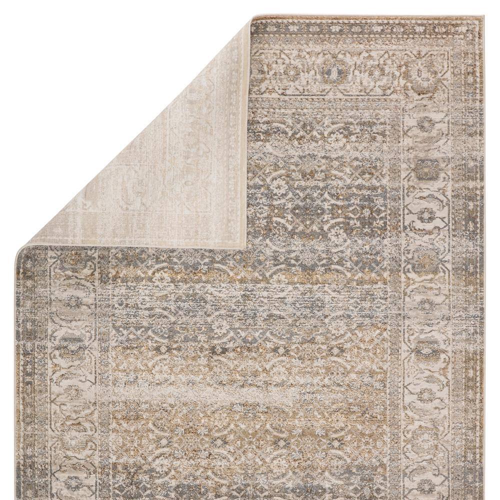 Sinclaire Vintage-Inspired Gray and Cream Lattice Area Rug - 10'6"x7'10"